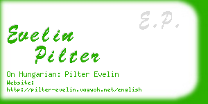 evelin pilter business card